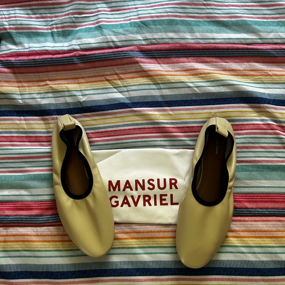 Mansur Gavriel Yellow Ballet Flats